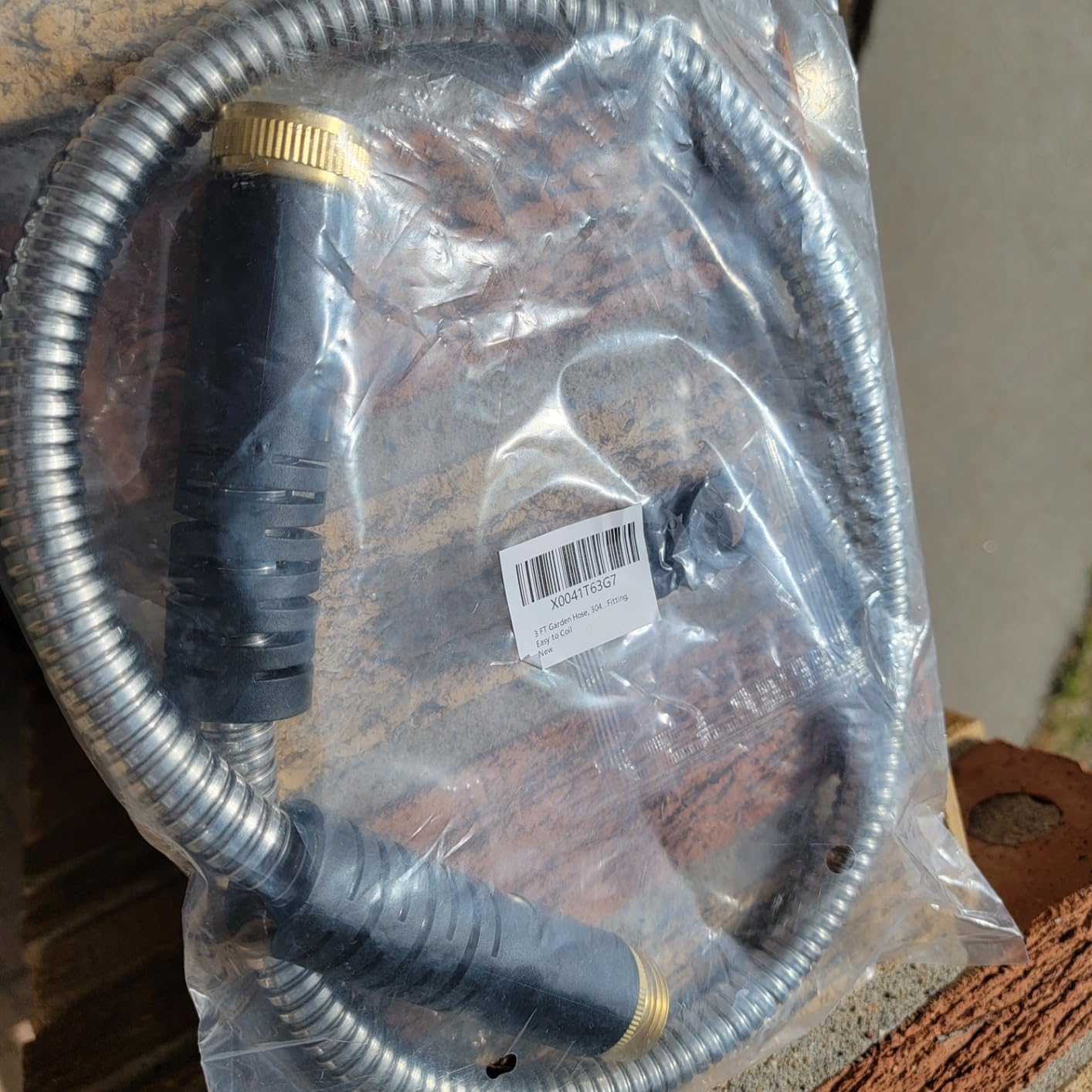 Garden Hose 100ft, 2026 New Flexible Water Hose with 10 Function Nozzle, Solid Brass Fittings, Lightweight, No Kink, Leak-proof, Durable Fabric Hose for Gardening, Cleaning, Car Washing customer photo 2