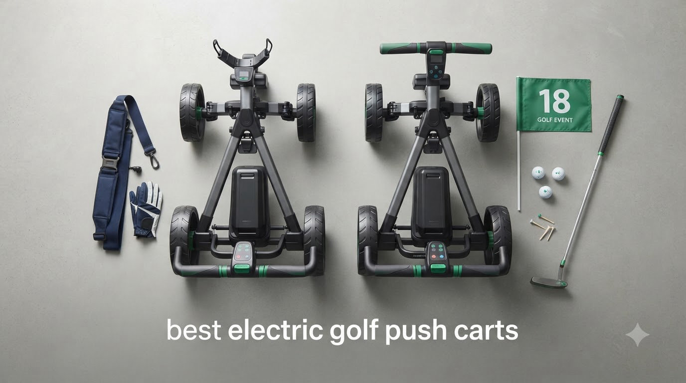 best electric golf push carts