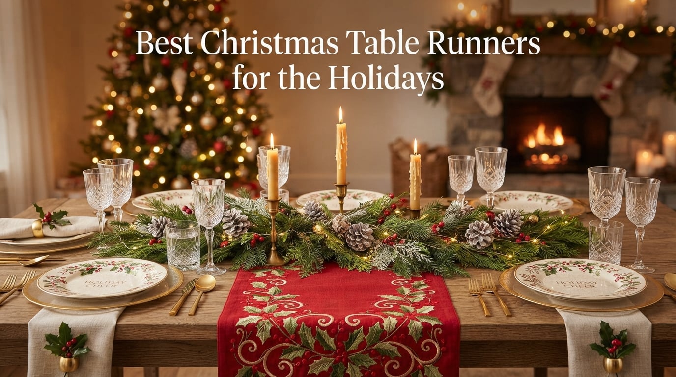Best Christmas Table Runners for the Holidays