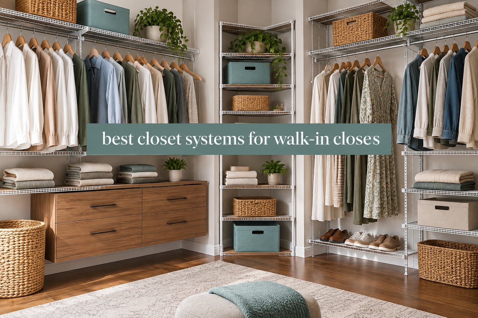 best closet systems for walk-in closets