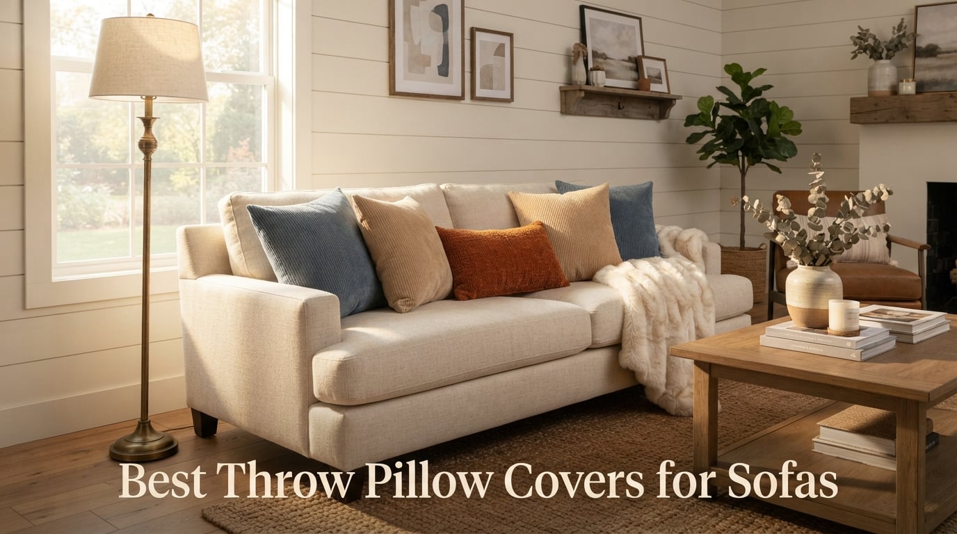 Best Throw Pillow Covers for Sofas