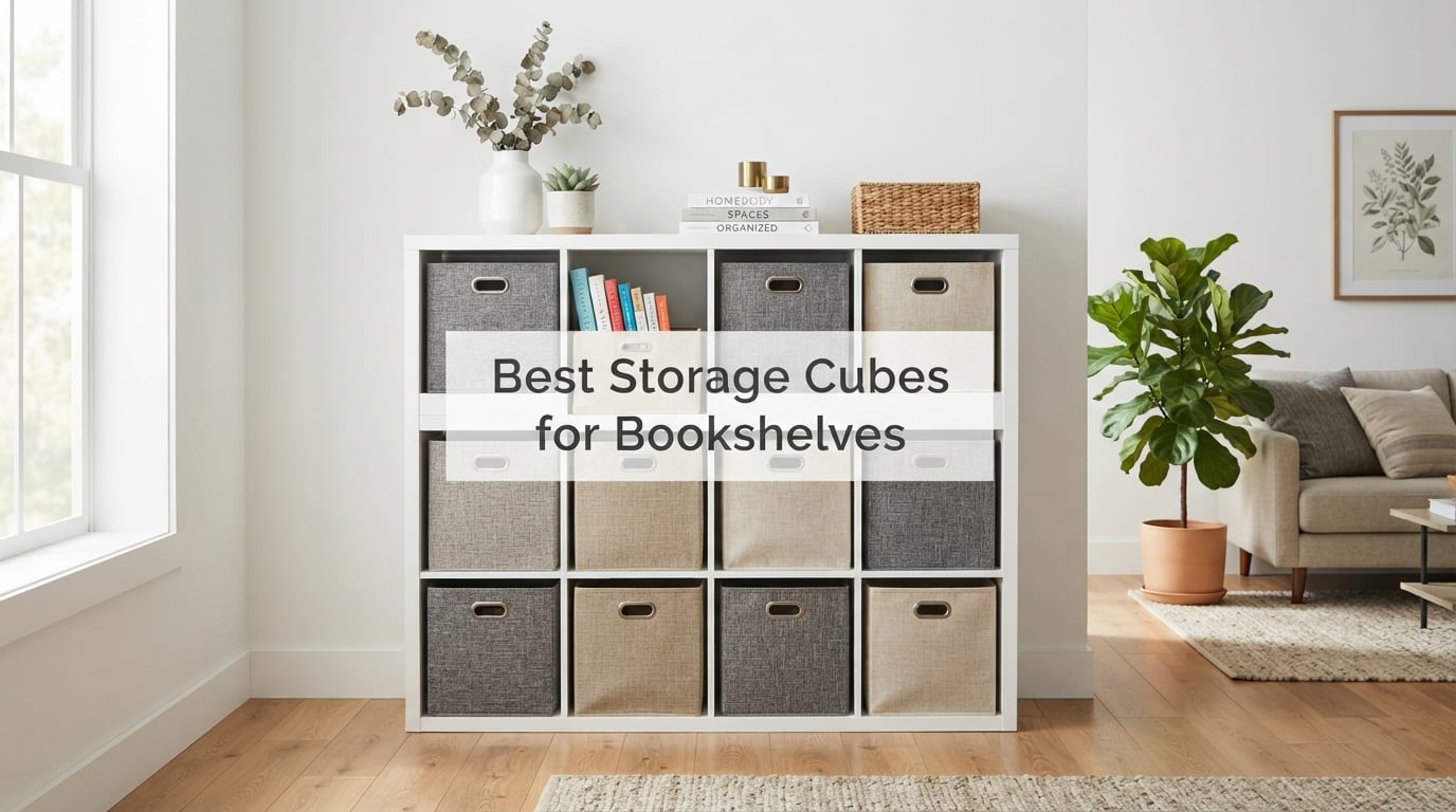 Best Storage Cubes for Bookshelves