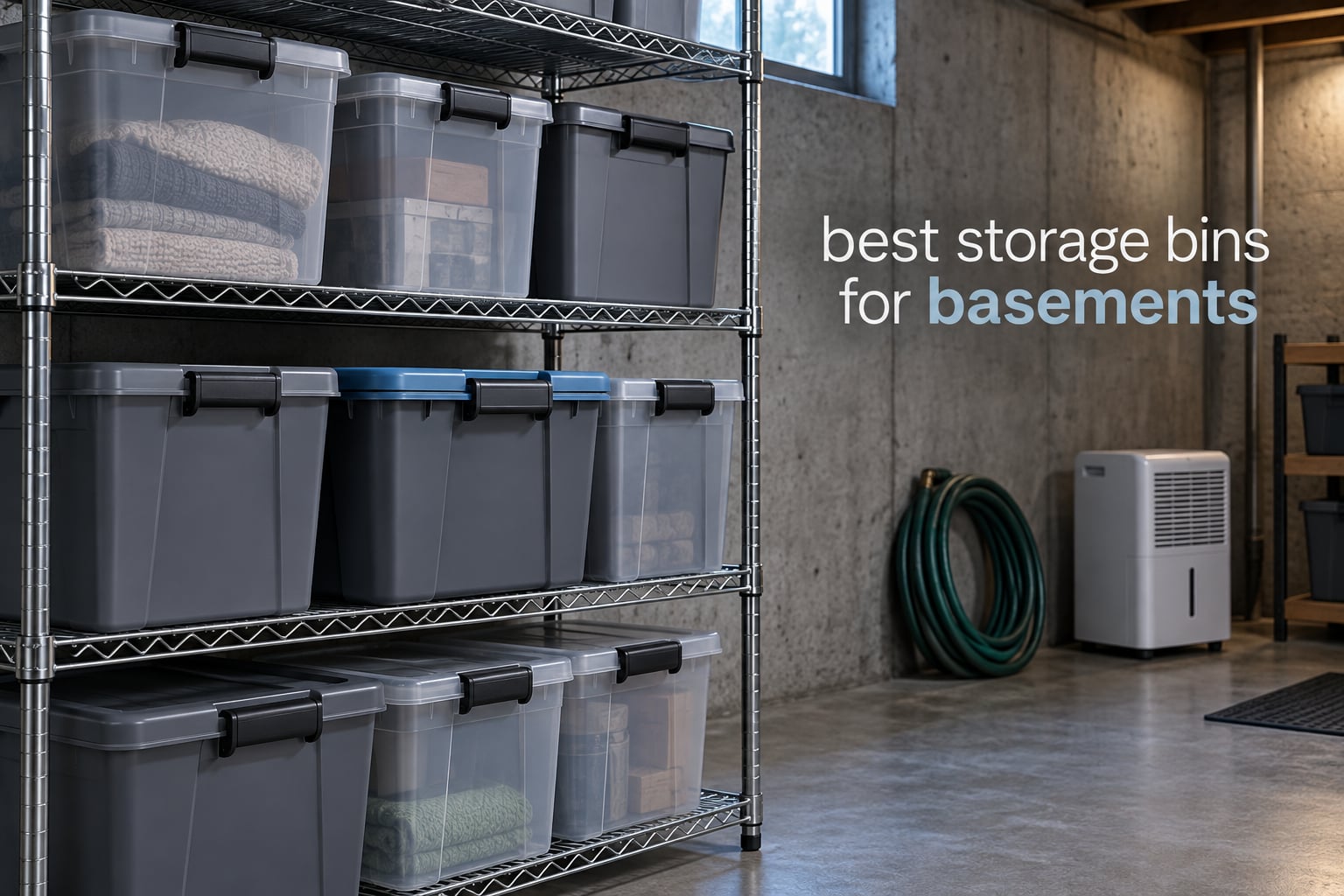 best storage bins for basements
