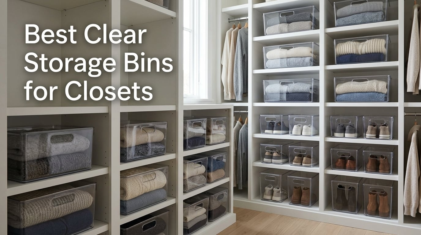 Best Clear Storage Bins for Closets