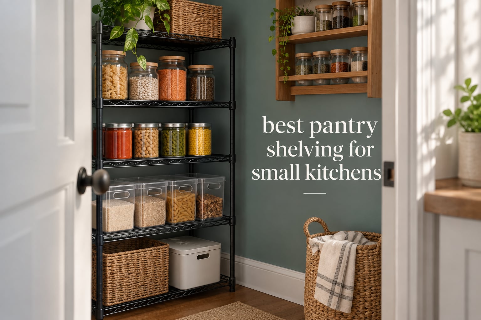 best pantry shelving for small kitchens