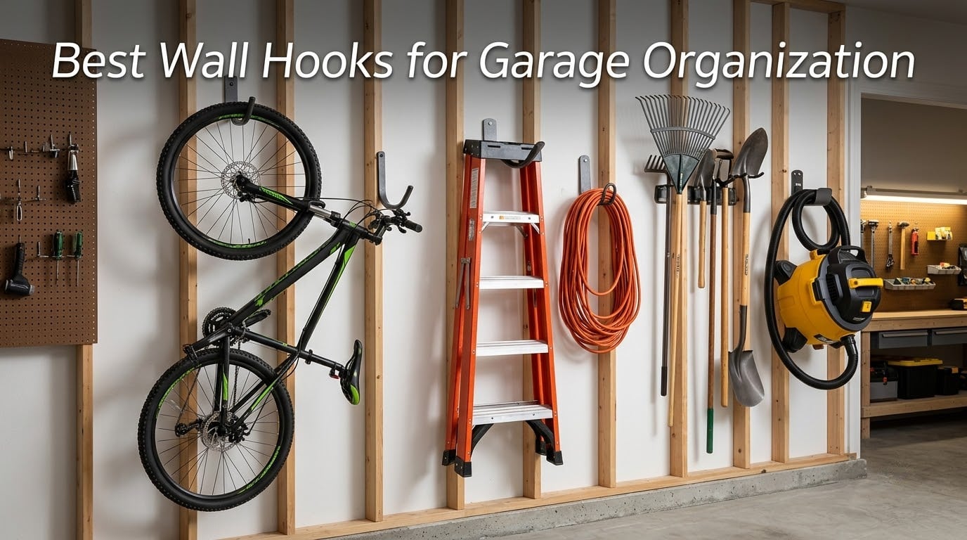 Best Wall Hooks for Garage Organization