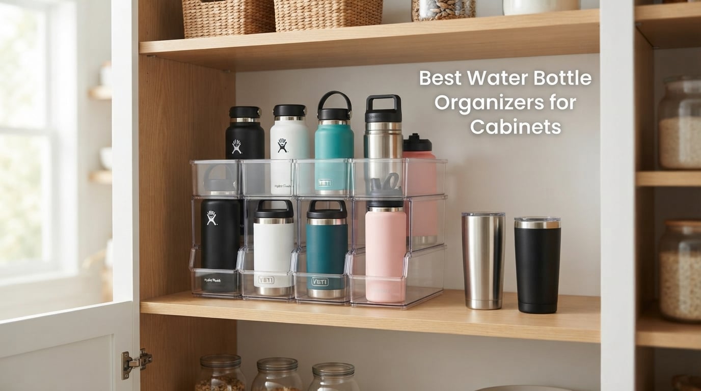Best Water Bottle Organizers for Cabinets