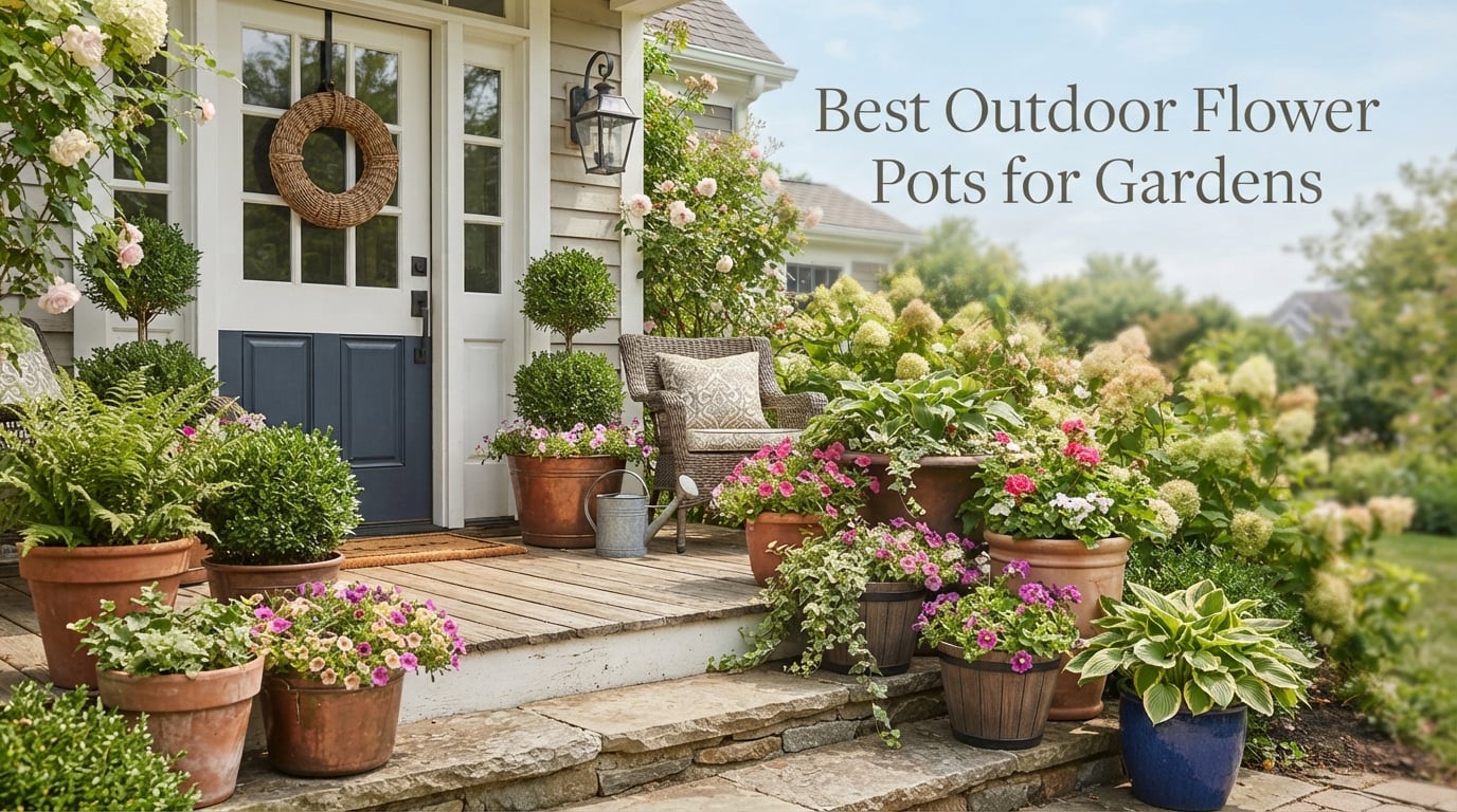 Best Outdoor Flower Pots for Gardens