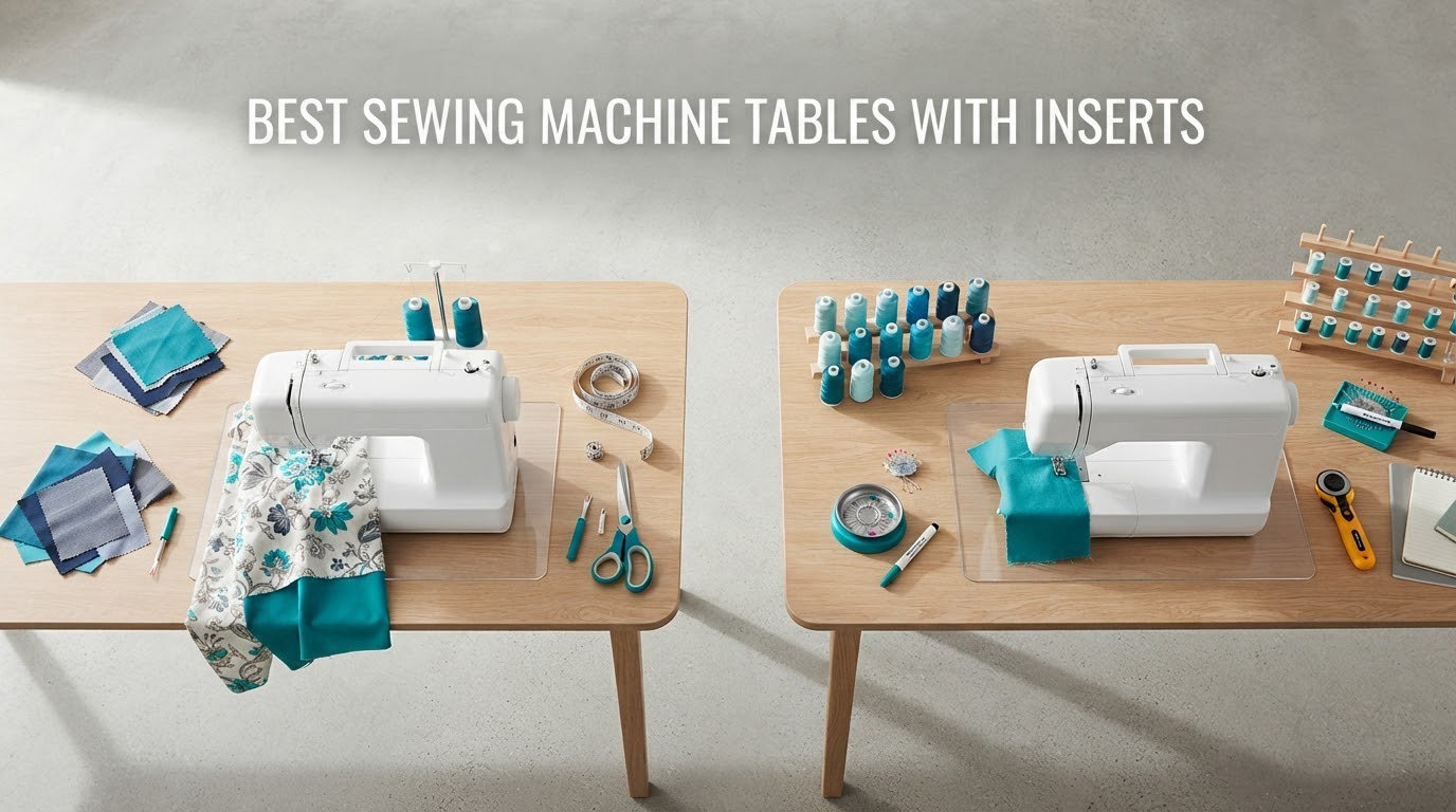 best sewing machine tables with inserts