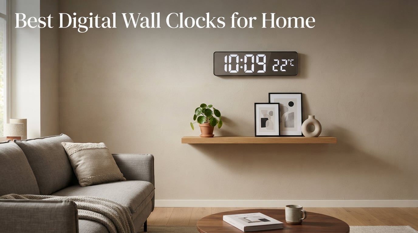 Best Digital Wall Clocks for Home