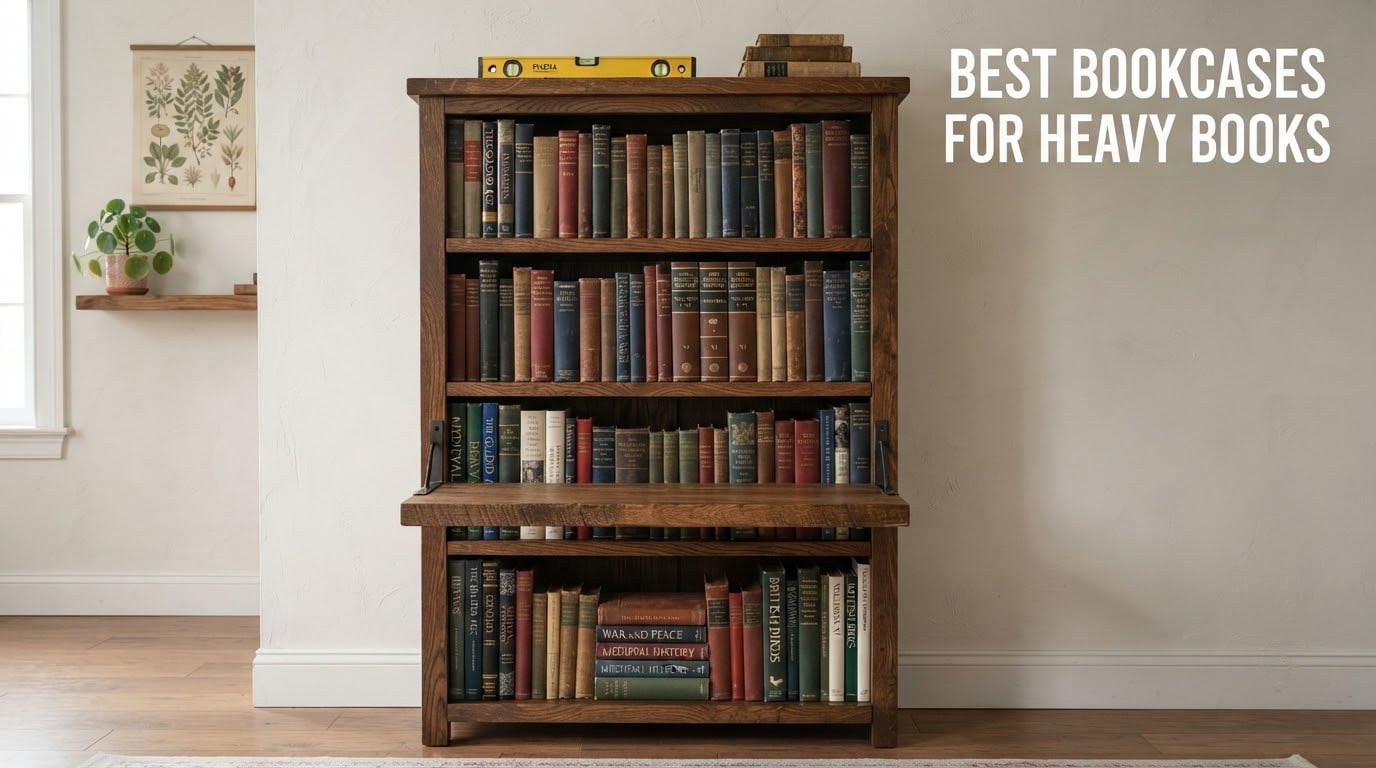 best bookcases for heavy books