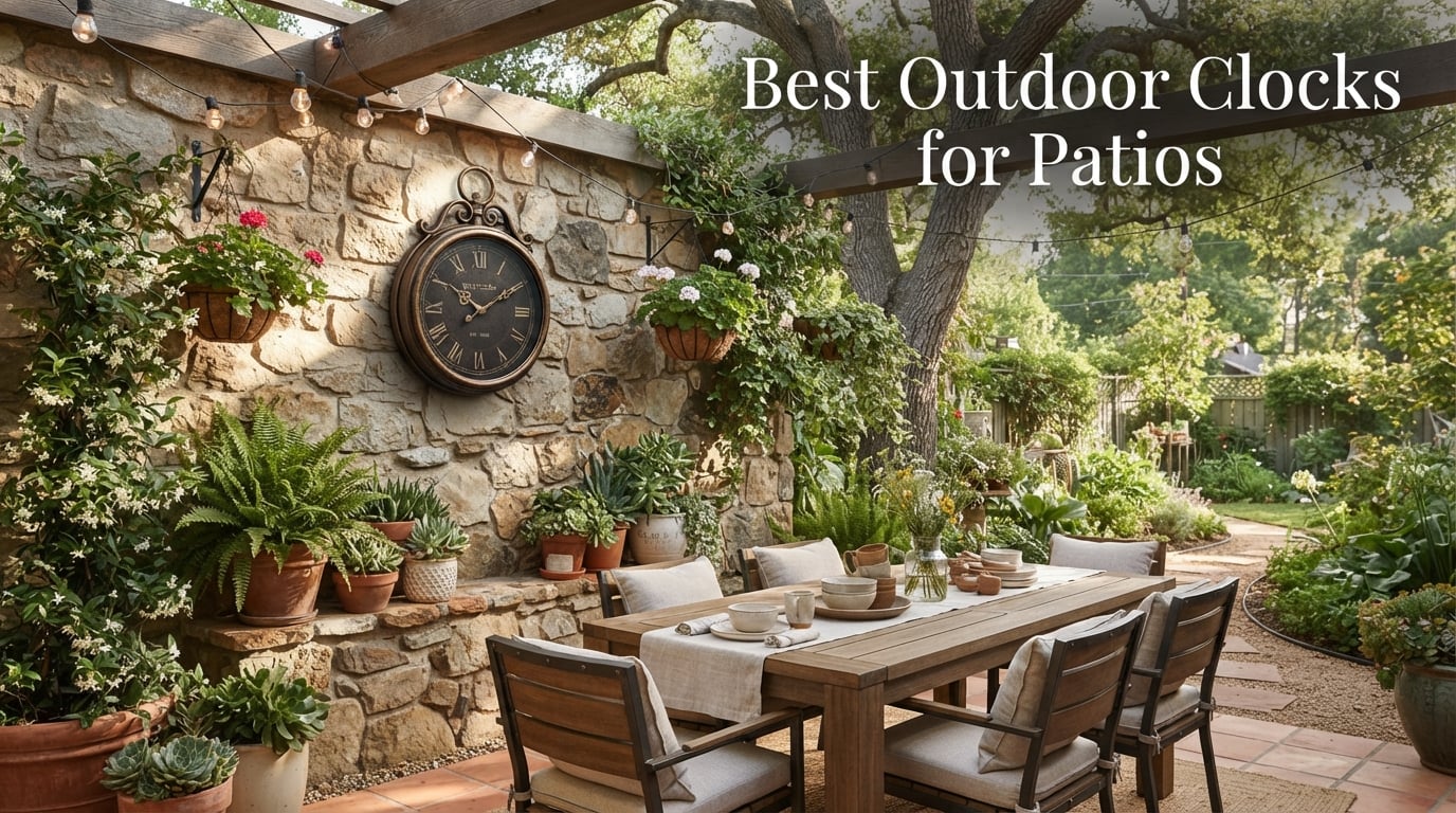 Best Outdoor Clocks for Patios