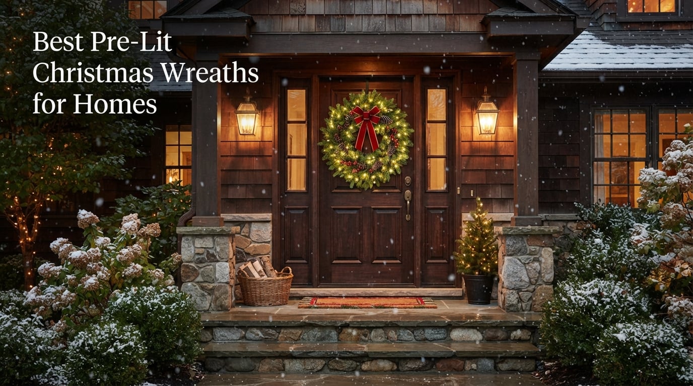 Best Pre-Lit Christmas Wreaths for Homes