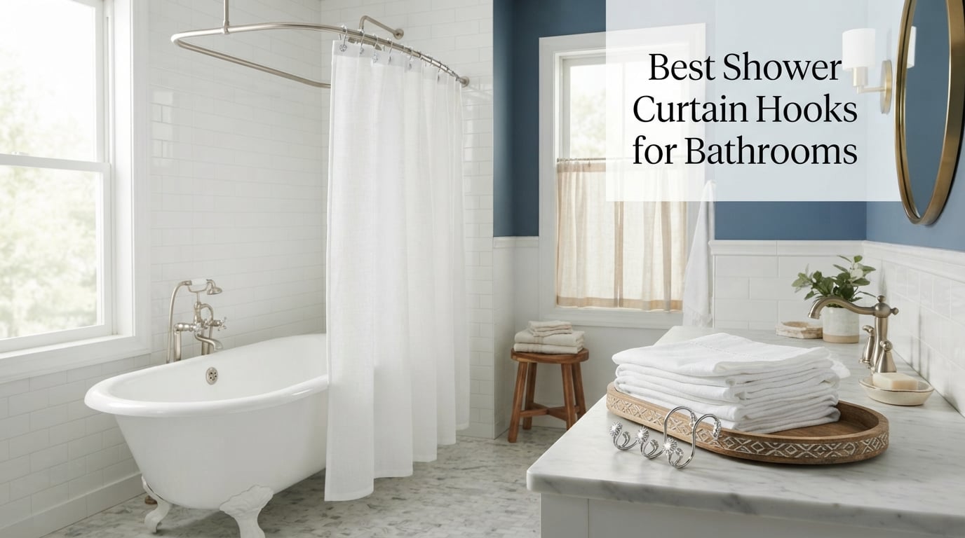 Best Shower Curtain Hooks for Bathrooms
