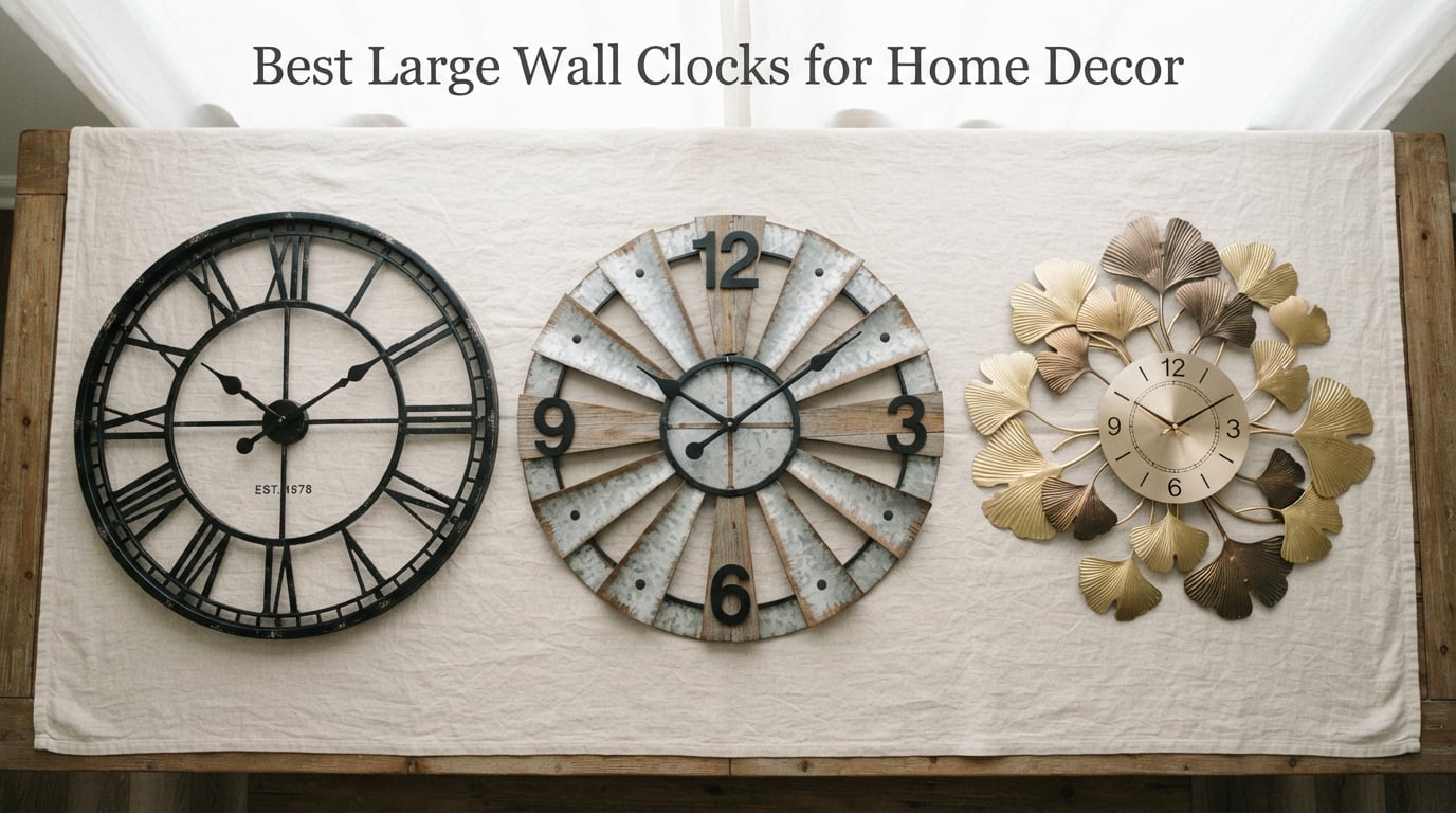 Best Large Wall Clocks for Home Decor
