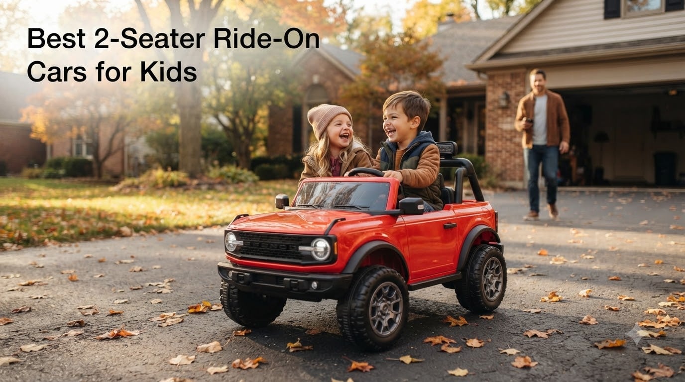 Best 2-Seater Ride-On Cars for Kids