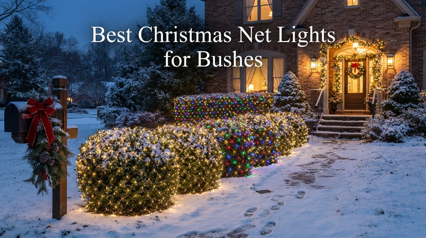Best Christmas Net Lights for Bushes