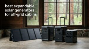 best expandable solar generators for off-grid cabins