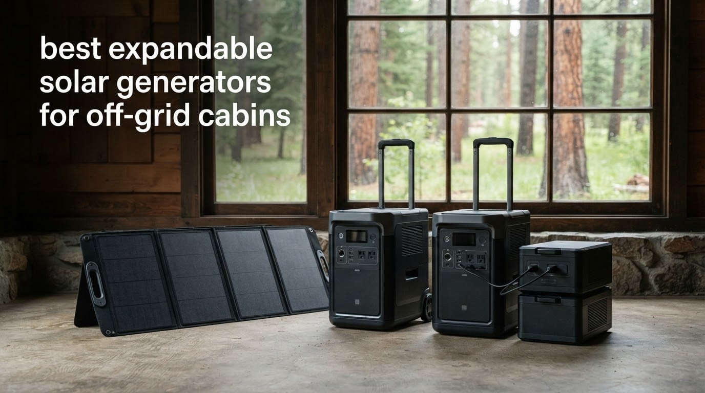 best expandable solar generators for off-grid cabins