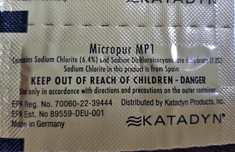 Katadyn Micropur MP1 Purification Tablets (20 Count) customer photo 2
