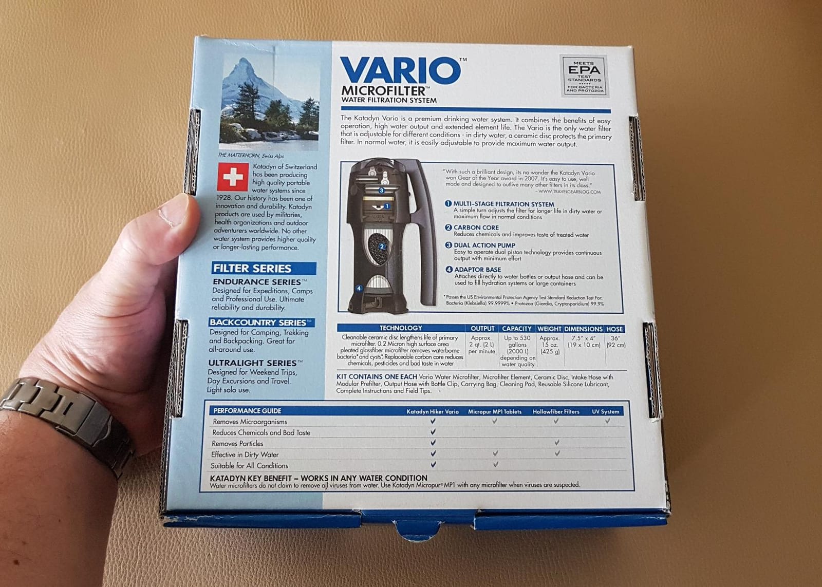 Katadyn Vario Dual Mode Hand Pump Continuous Water Filter for Backcountry customer photo 2
