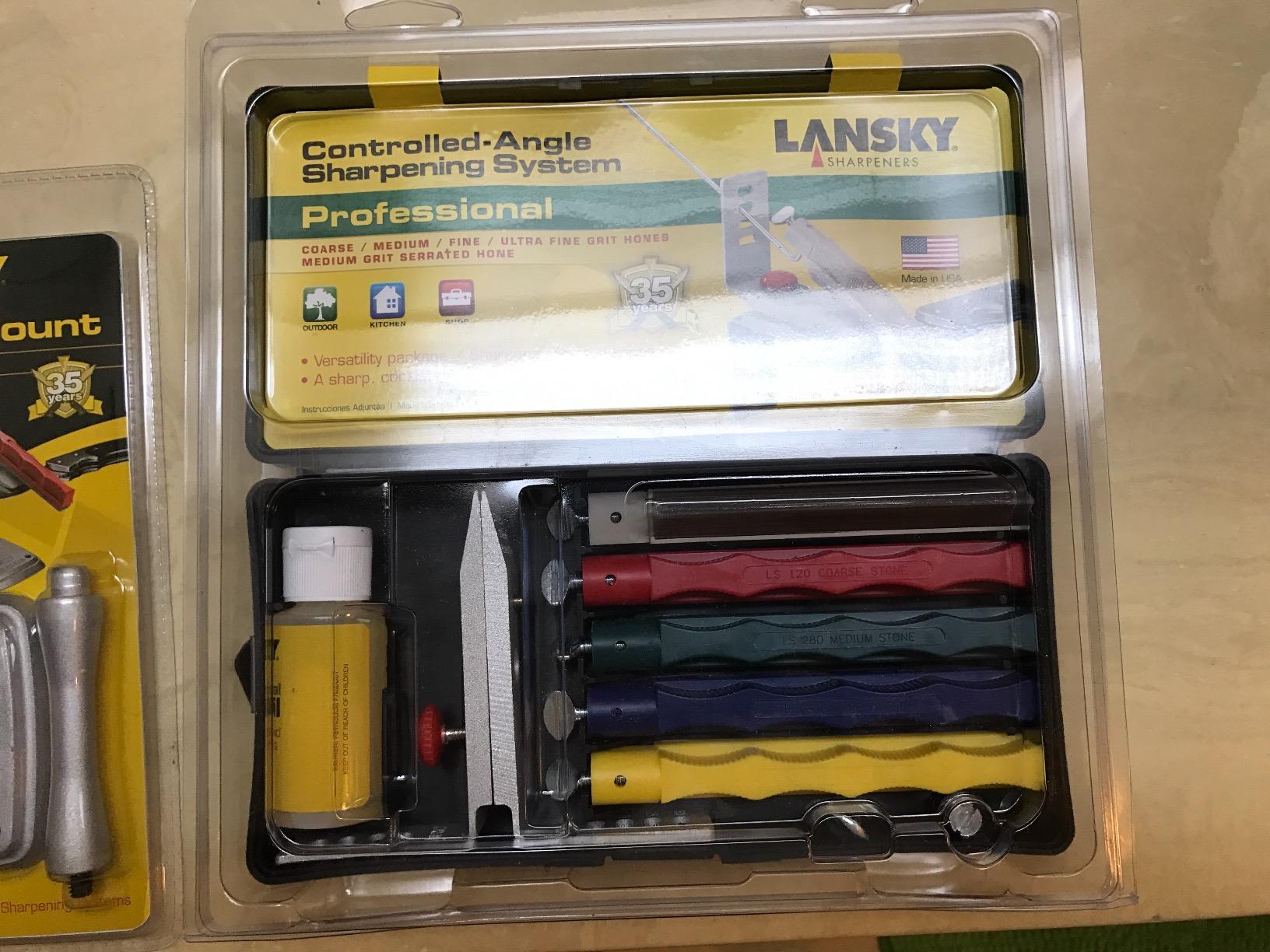 Lansky Professional Sharpening System with Coarse, Medium, Ultra Fine, and Serrated Medium Hones customer photo 2
