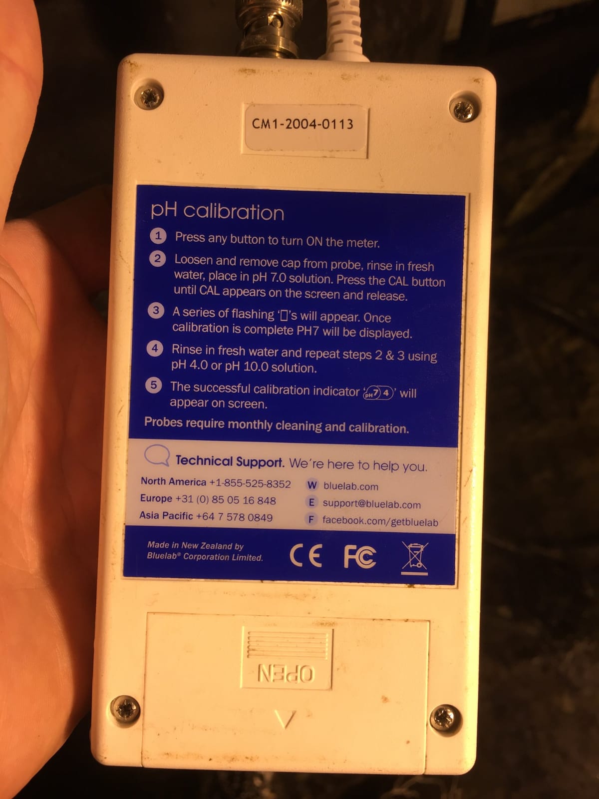 Bluelab Combo Meter for pH, Temperature & Conductivity in Water - Easy Calibration, Digital EC/TDS/PPM Tester for Hydroponics & Indoor Plants (METCOM) customer photo 1