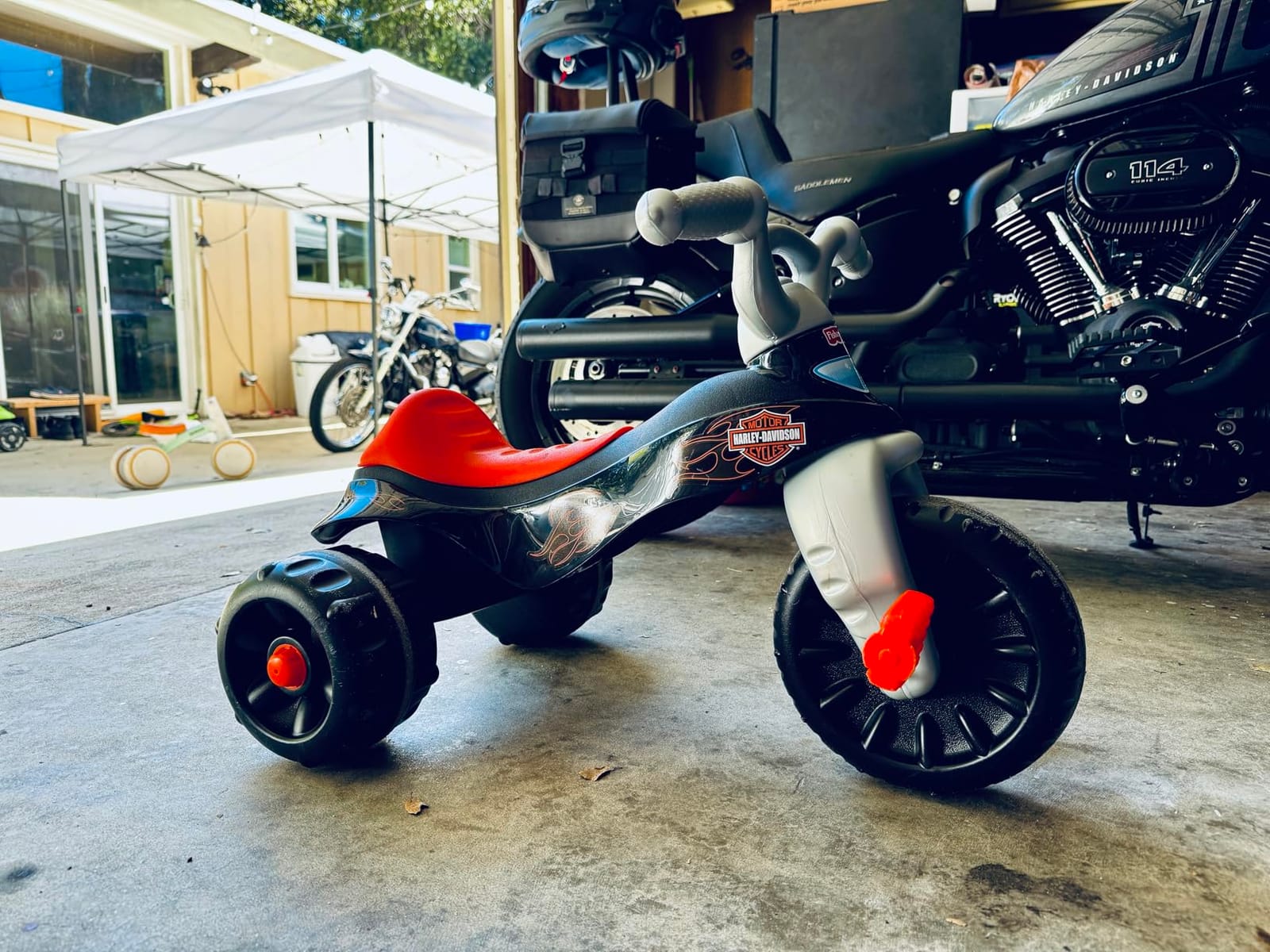 Fisher-Price Harley-Davidson Tough Trike Toddler Toy, Max 55 lb customer photo 2