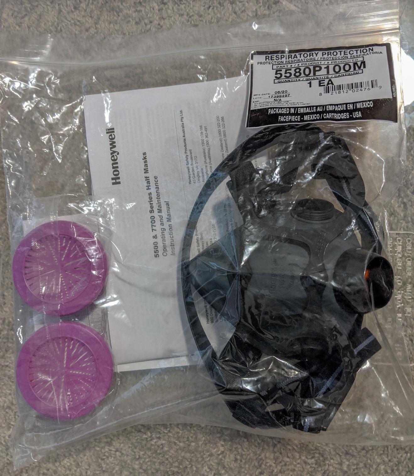 North Honeywell 5500 Series Half Mask Respirator Medium and 2 P100 filters (Bundle Pack) customer photo 1