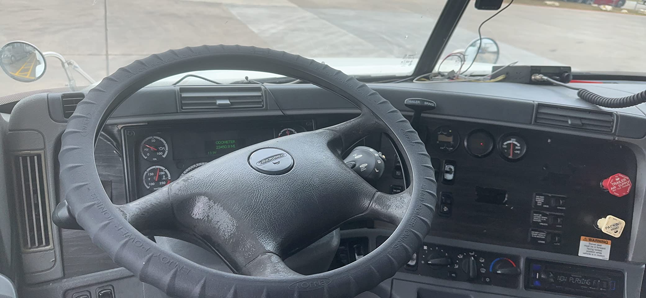 Cameleon Cover Silicone Semi-Truck Steering Wheel Cover Fits 16