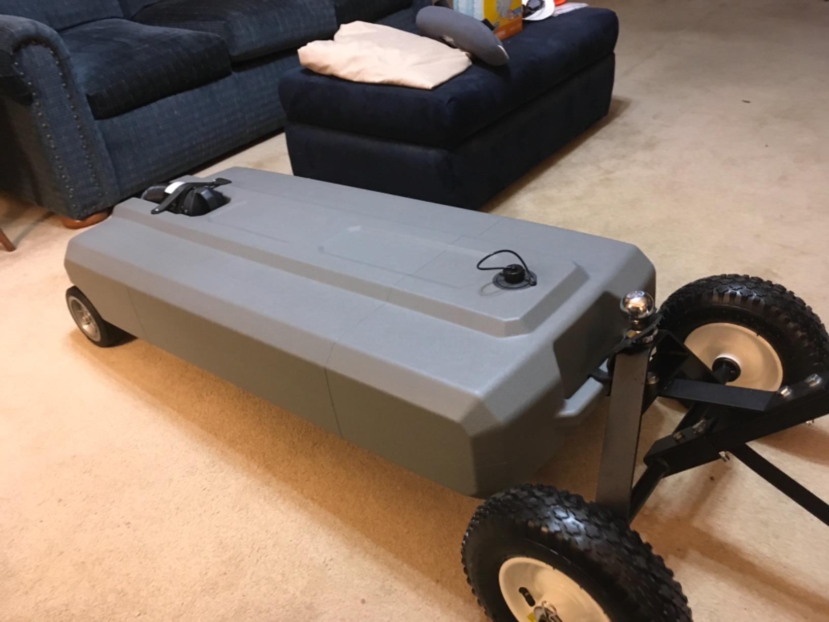 Thetford RV Portable Waste Tote Tank - 2 Wheels - 35 Gallon -Thetford 40503 customer photo 2