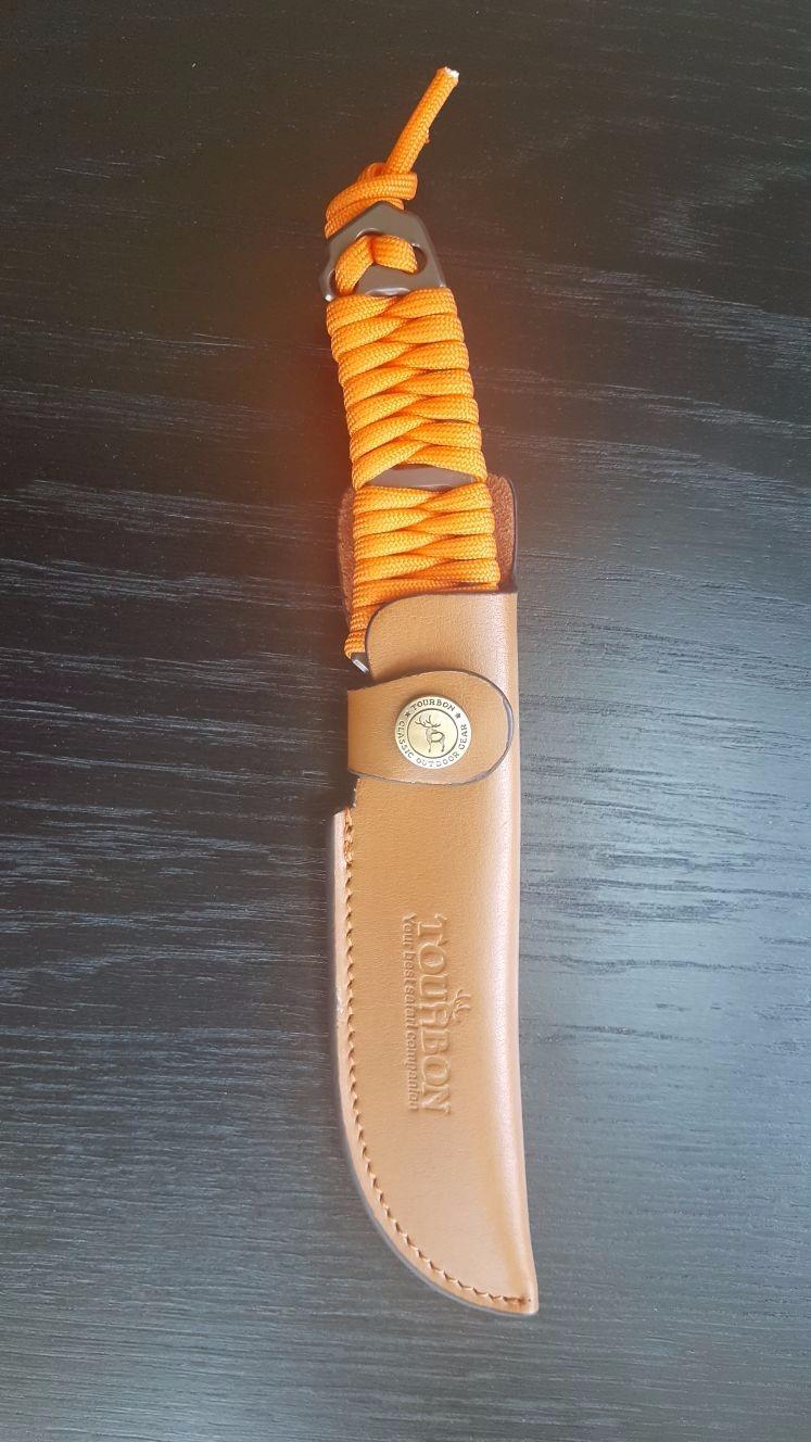 TOURBON Leather Fixed Blade Knife Sheath Fits Blades Up to 4-inch customer photo 1