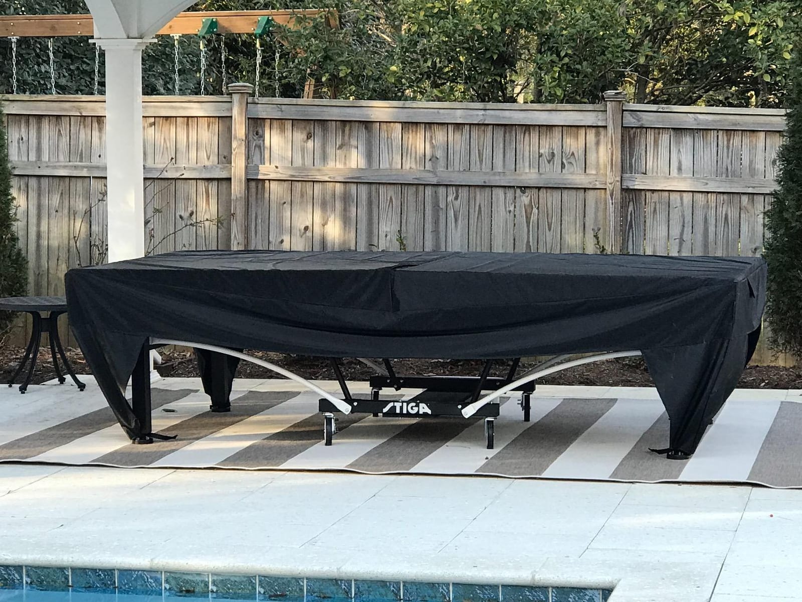 Covermates Folding Ping Pong Table Cover – 60W x 28D x 60H, Black customer photo 1