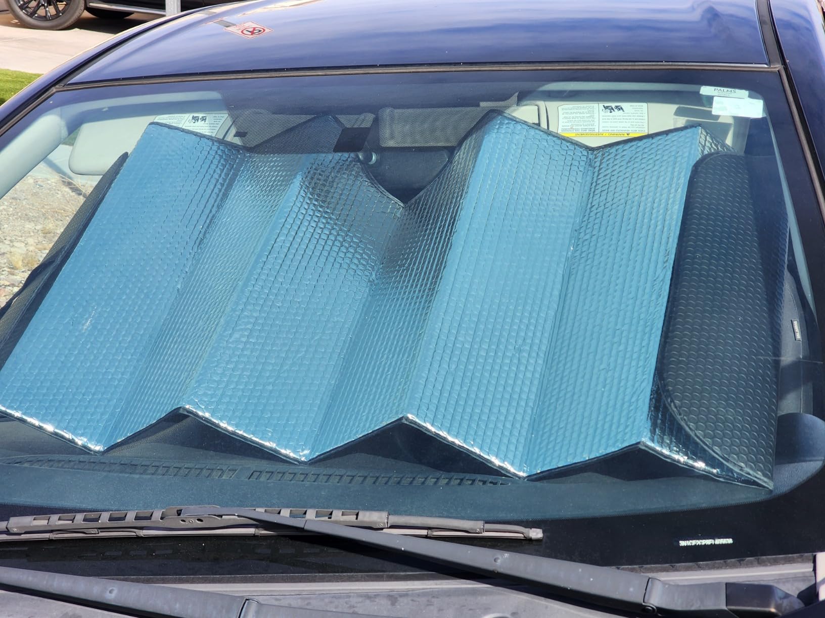 Motor Trend Windshield Sunshade for Car, Truck & SUV, Black - Folding Sun Shade for Front Window, Auto Sun Visor Heat Protection, UV Rays Blocker (58 x 24 Inch) customer photo 2
