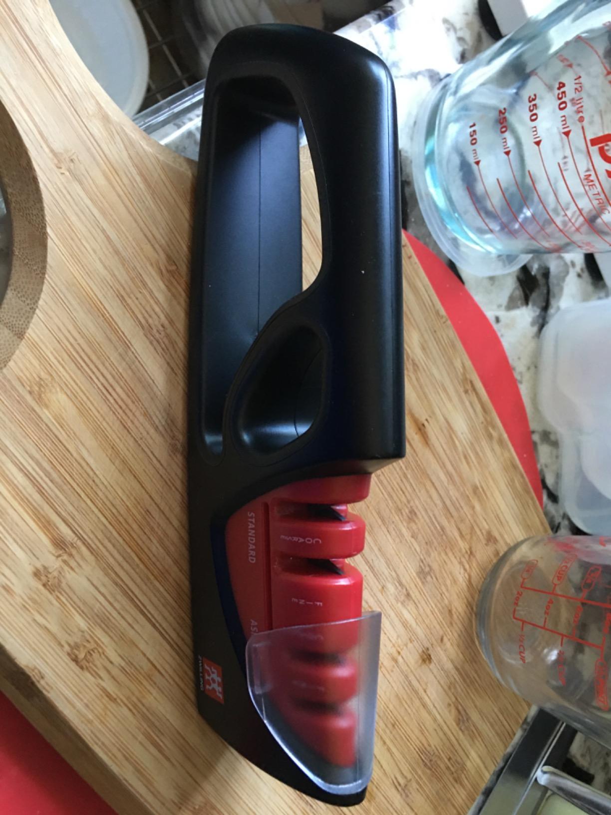 Zwilling 4-Stage Ultra-Sharp Knife Sharpener, Easy to Use Safe No Slip Base customer photo 2