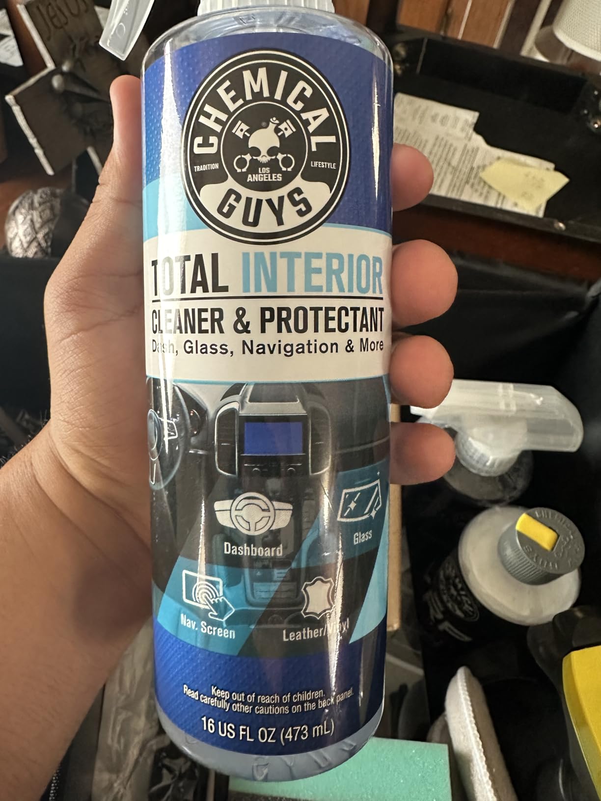 Chemical Guys, Total Interior Cleaner & Protectant, Leather & Vinyl, 16 oz customer photo 1