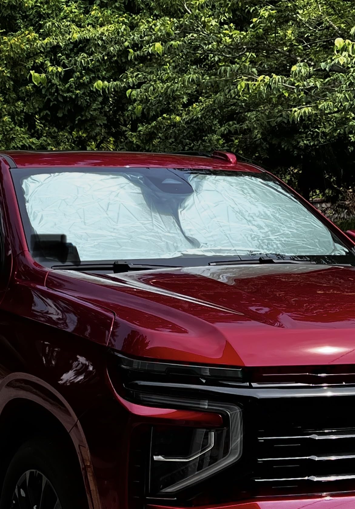Magnelex Car Windshield Sunshade | Innovative No-Light-Pass Technology for Maximum Protection | Foldable Sun Shade Keeps Your Vehicle Cool | Fit for Cars, Trucks, and SUVs | X-Large (65.7 x 36.4 in) customer photo 2