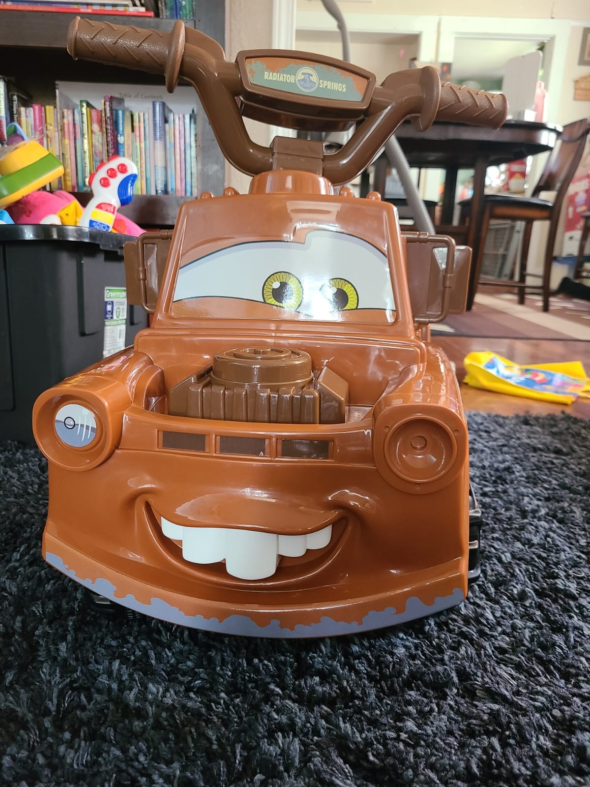 Kid Trax Toddler Disney Cars 3 Tow-Mater Electric Quad Ride-On, Kids 1.5-3 Years Old, 6 Volt Battery and Charger Included, Max Weight 45 lbs, Tow-Mater brown customer photo 2