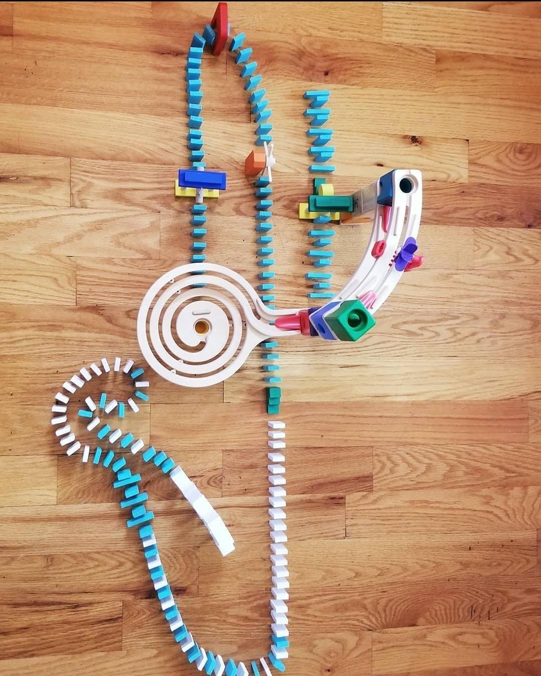 Hape Quadrilla Race to Finish Wooden Blocks with Marble Run Play customer photo 1