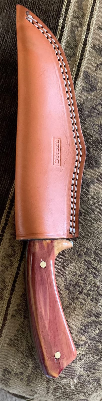 Ottoza TOP GRAIN Leather Knife Sheaths for Fixed Blade Knives, Leather Knife Sheath for Belt, Leather Knife Holster Belt Knife Holder, Vertical Knife Sheath for Belt No:46 customer photo 1