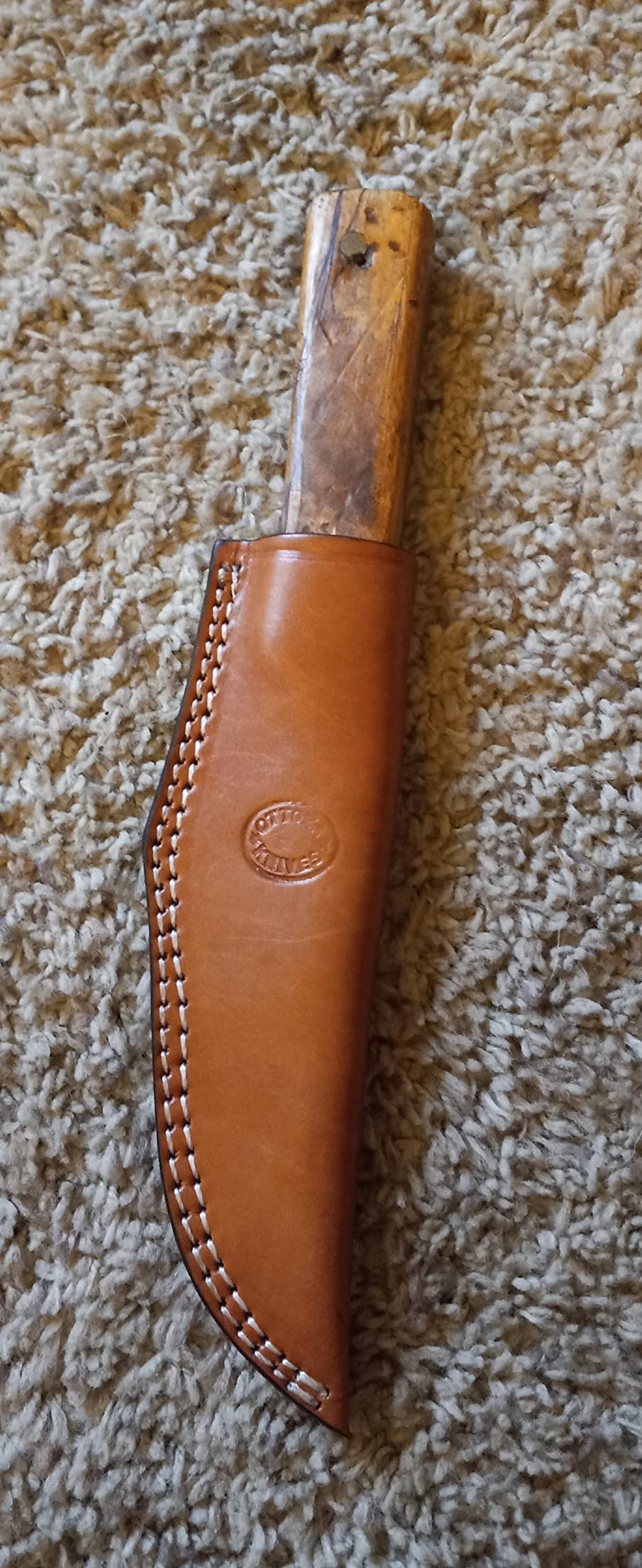 Ottoza TOP GRAIN Leather Knife Sheaths for Fixed Blade Knives, Leather Knife Sheath for Belt, Leather Knife Holster Belt Knife Holder, Vertical Knife Sheath for Belt No:46 customer photo 2