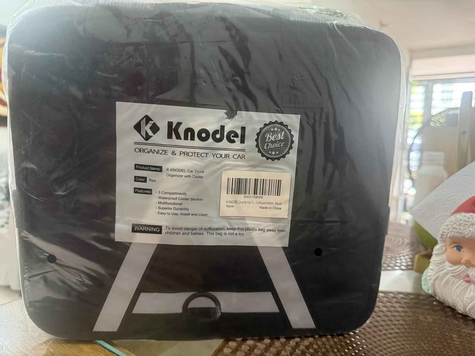 K KNODEL Trunk Organizer Storage with Cooler for Car and SUV (Large, Black) customer photo 1