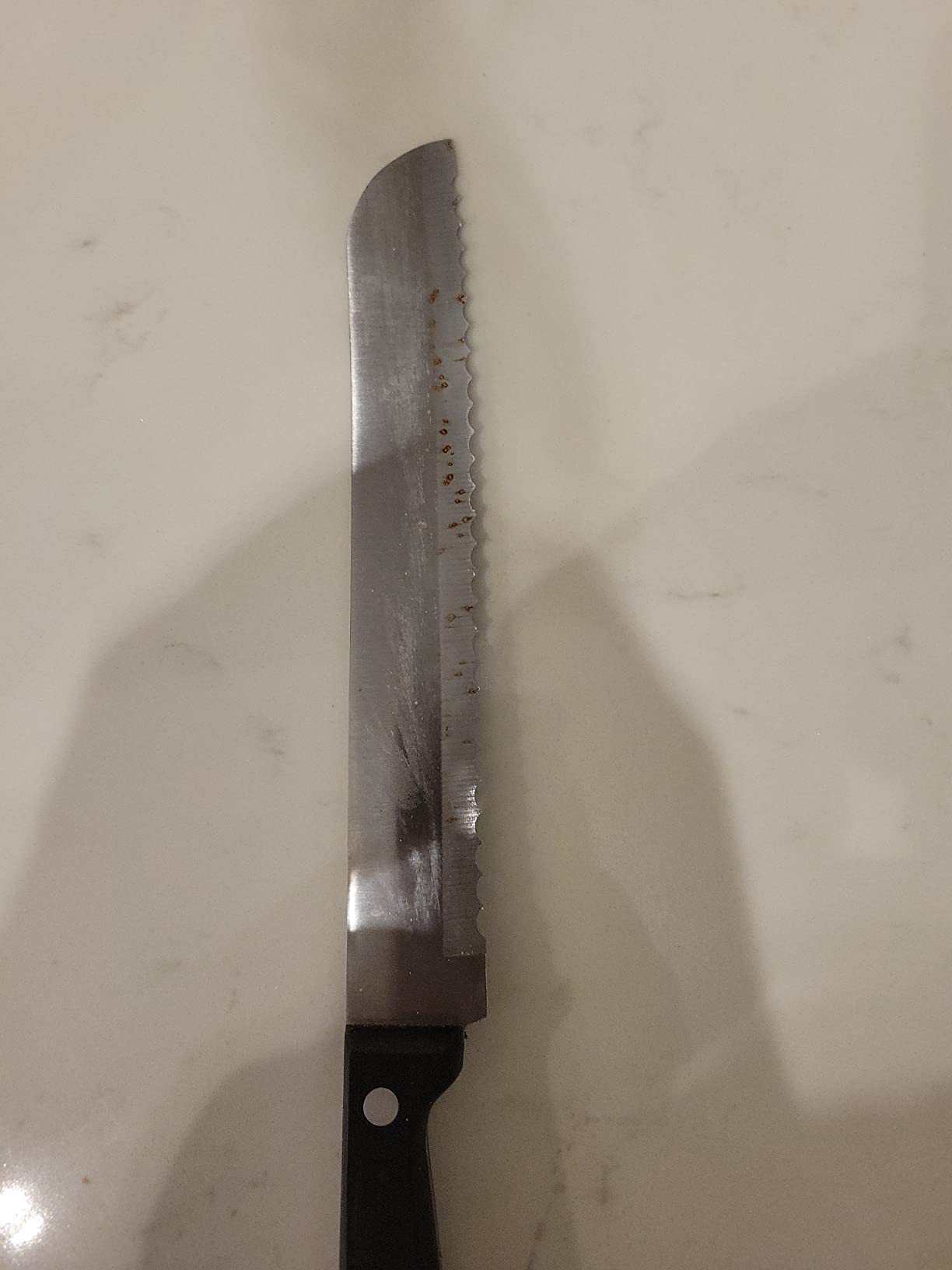 8-Inch Serrated Bread Knife, Premium Stainless Steel Blade with Wave Edge, Full Tang Handle, Razor Sharp Knife for Bread, Durable Professional Kitchen Knife customer photo 2