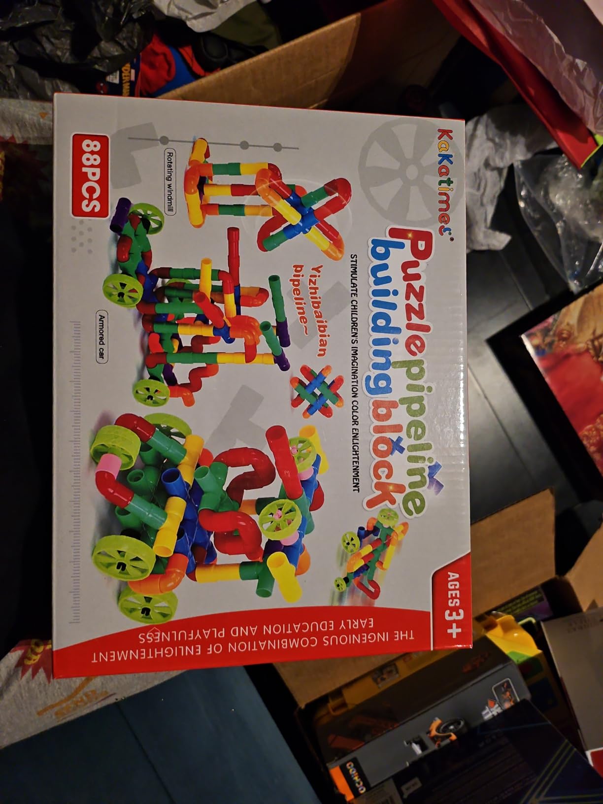 STEM Building Blocks Toy for Kids, Educational Toddlers Preschool Brain Toy Kit, Constructions Montessori Toys for 3 4 5 6 7 8 Years Age Boys and Girls–Creativity Kids Materials Toys customer photo 2