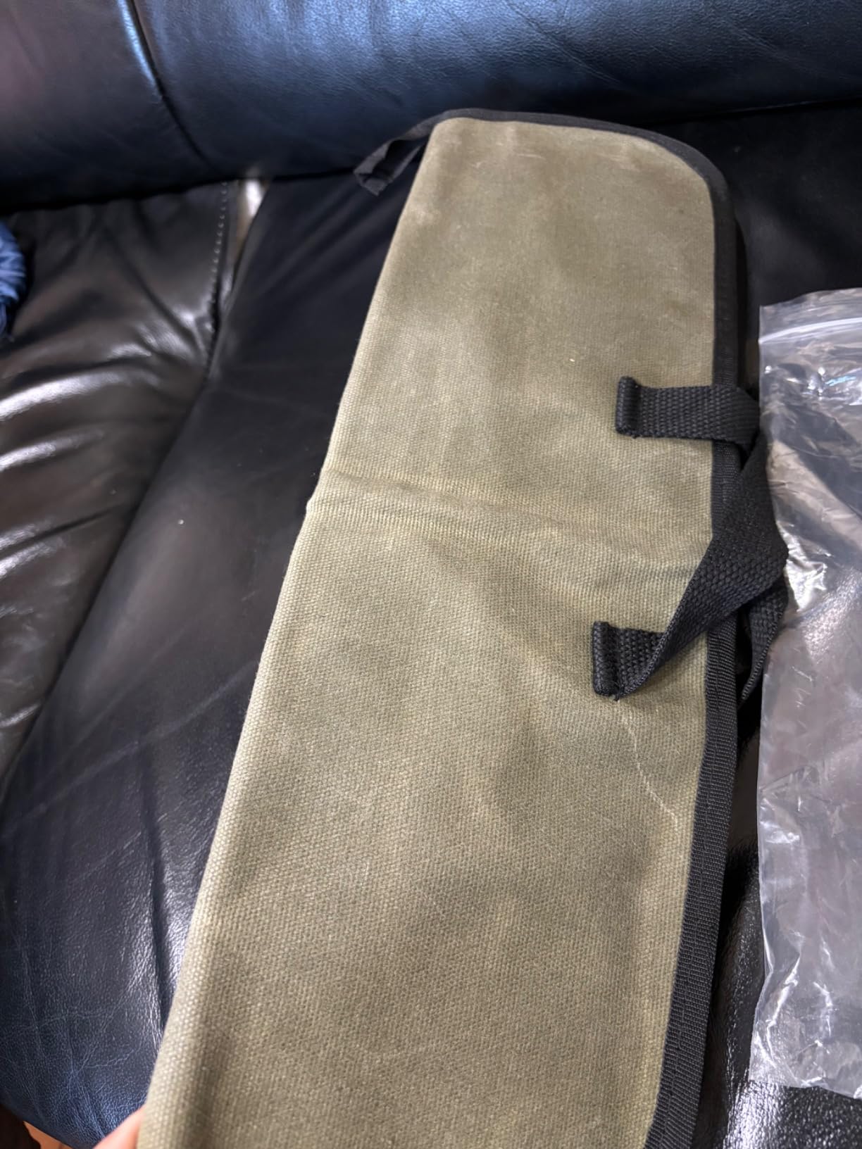 Knife Roll, 5-Pocket Chef’s Knife Roll Bag, Knife Bag, Chef Knife Case Nylon Portable Chef Carrying Travel Bag Pouch, Blue(Knives not Included) customer photo 2