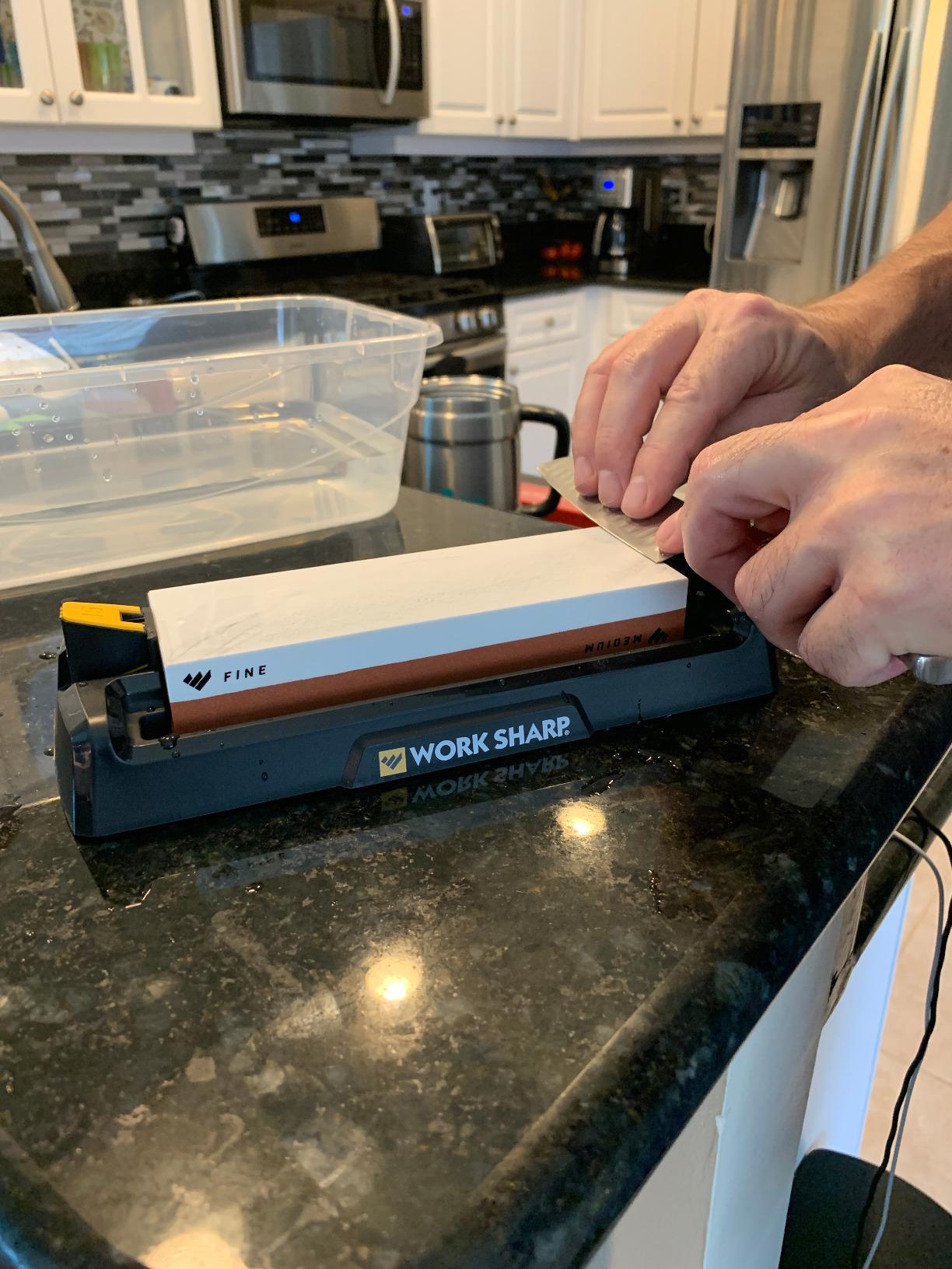 Work Sharp Benchtop Whetstone Knife Sharpener - For Knives & Edged Tools - Kitchen, Pocket, & Fillet Knives customer photo 1