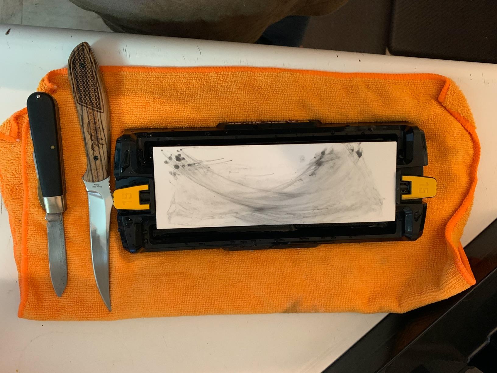 Work Sharp Benchtop Whetstone Knife Sharpener - For Knives & Edged Tools - Kitchen, Pocket, & Fillet Knives customer photo 2