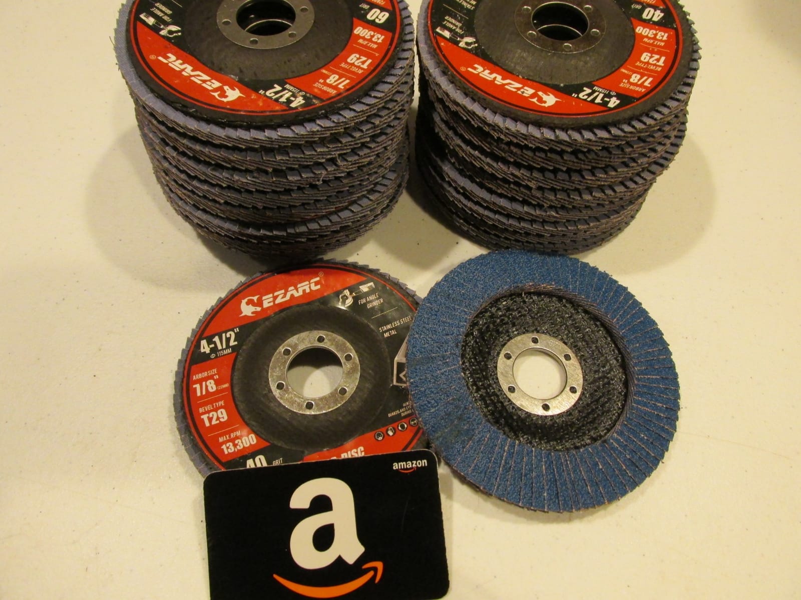 EZARC Zirconia Flap Discs 40 Grit, 4-1/2 x 7/8-Inch, Type 29, 10-Pack customer photo 2