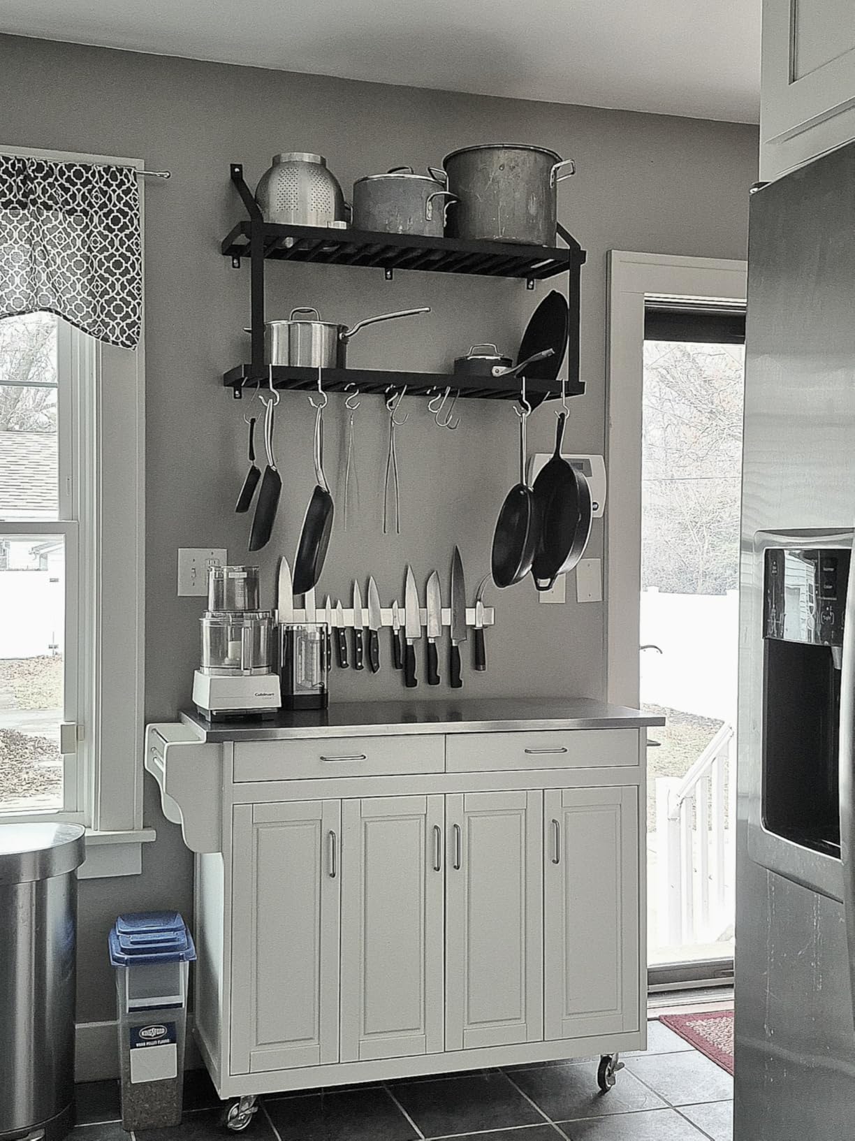 GORILLA GRIP 304 Stainless Steel Magnetic Knife Holder Strip, 10 Inch customer photo 2