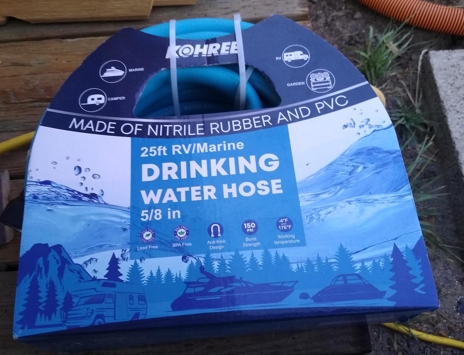 Kohree 25FT RV Water Hose, 5/8'' Premium Drinking Water Hose, No Odor customer photo 2